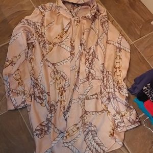 Zara long loose fitting top coat type large